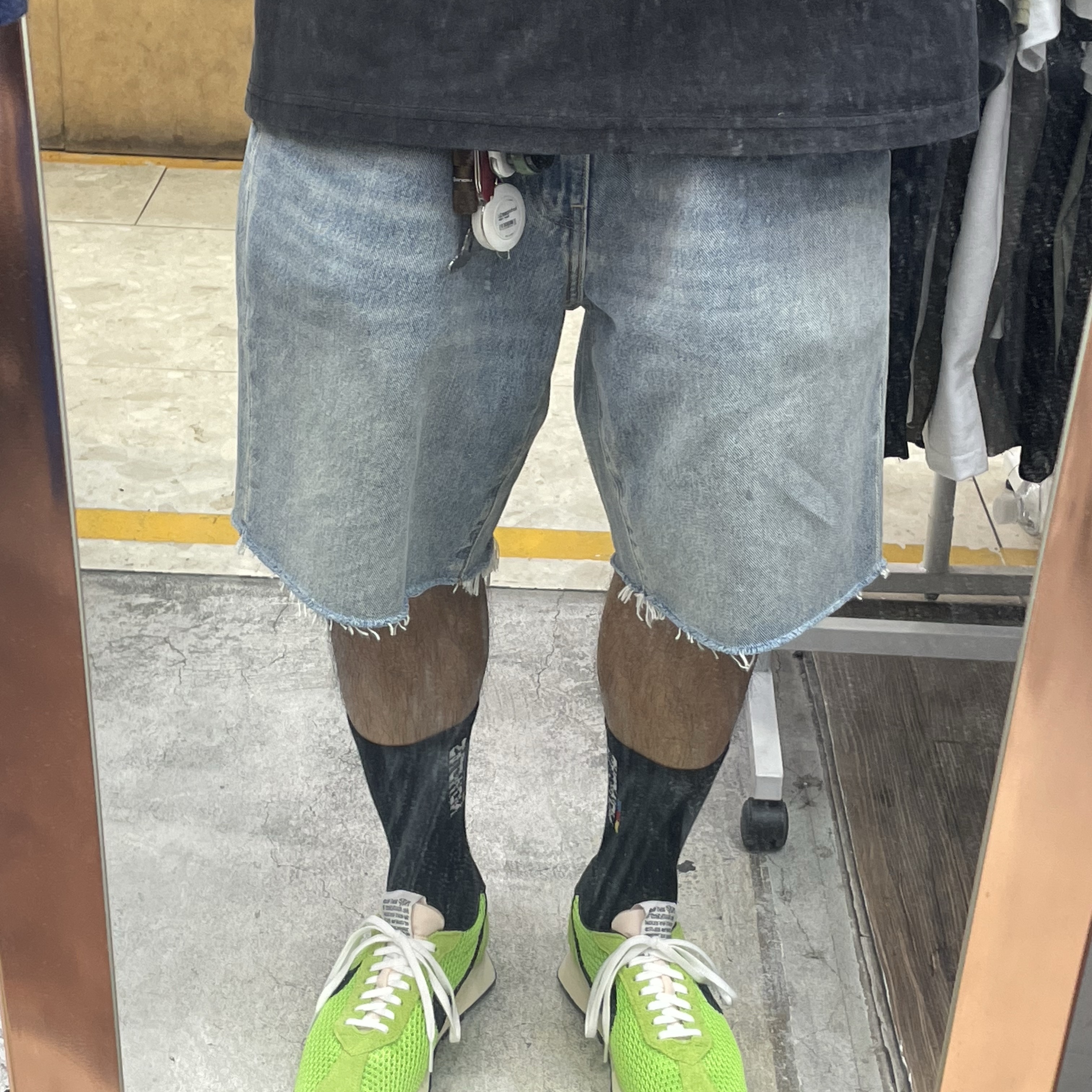 Nike x Stussy LD-1000 SP Action Green and Black 착용 스타일