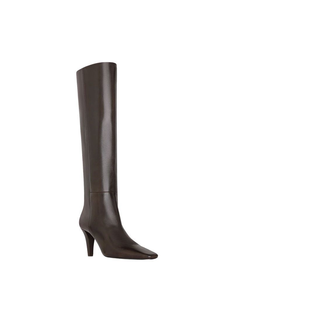 (W) Saint Laurent Jill Boots In Smooth Leather Dark Chocolate 상세 이미지 4