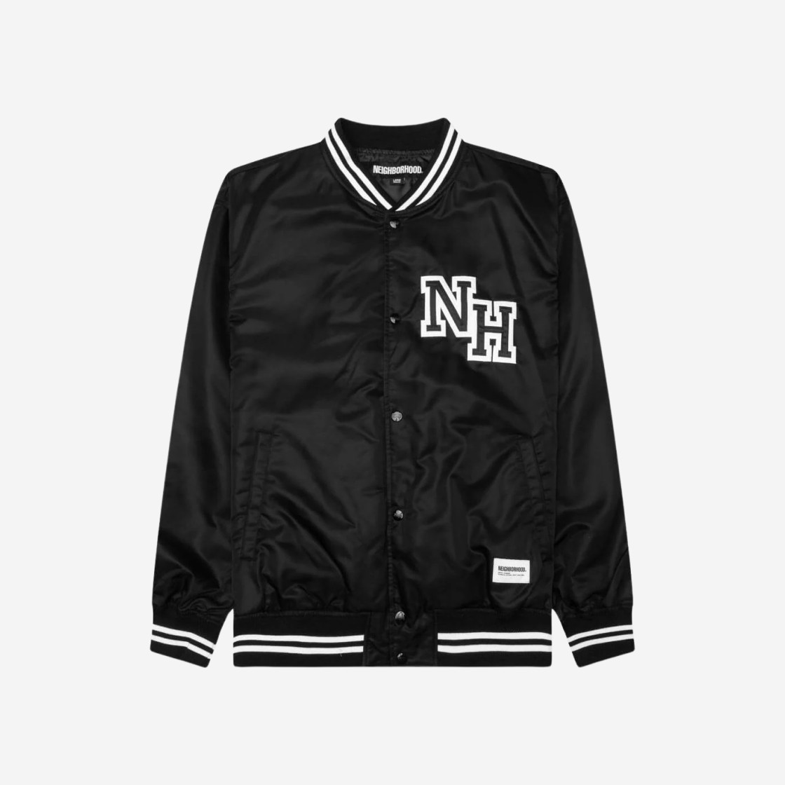 Neighborhood Baseball Jacket Black 상세 이미지 1