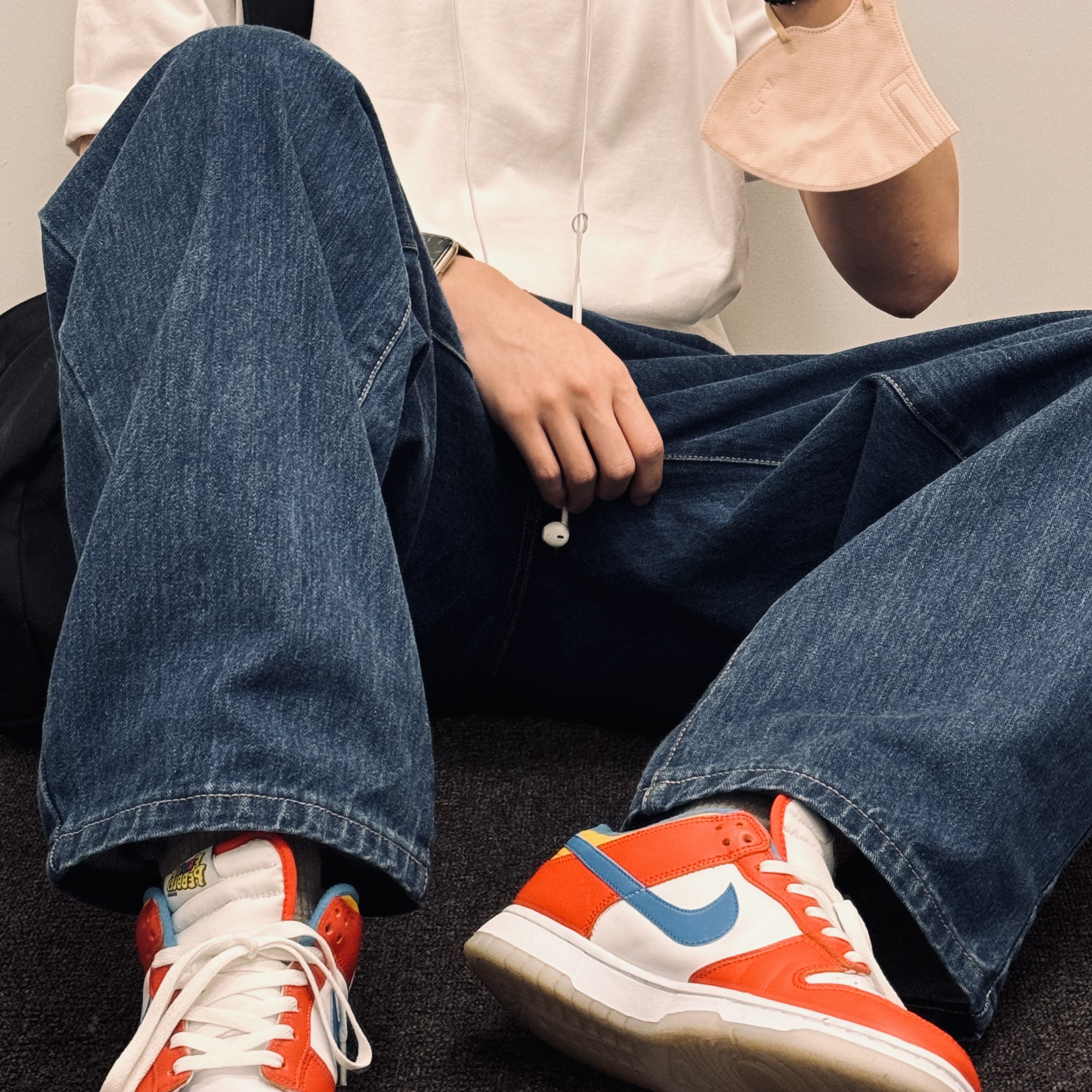 Nike x LeBron James x Fruity Pebbles Dunk Low QS Habanero Red 착용 스타일 - 6