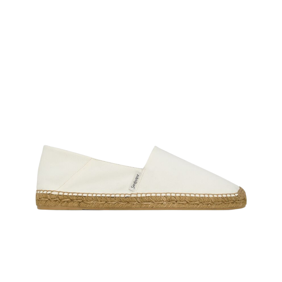 Saint Laurent Espadrilles In Cotton Canvas Milk Latte 상세 이미지 1