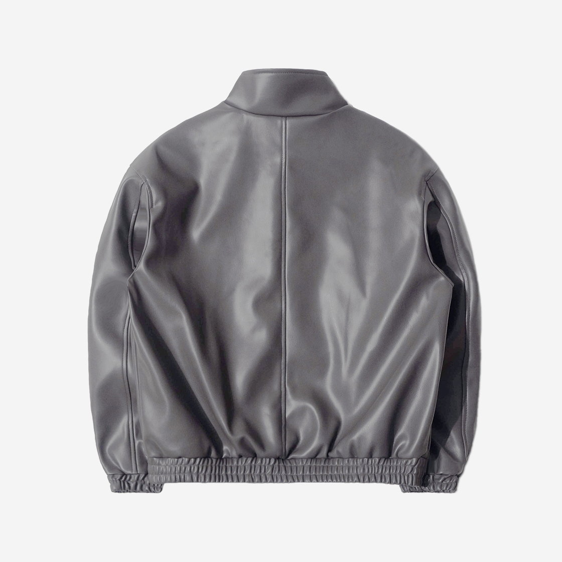 큐티에잇 가먼츠 신세틱 레더 히든 자켓 차콜(QT8 Garments TL Synthetic Leather Hidden Jacket Charcoal) - 2