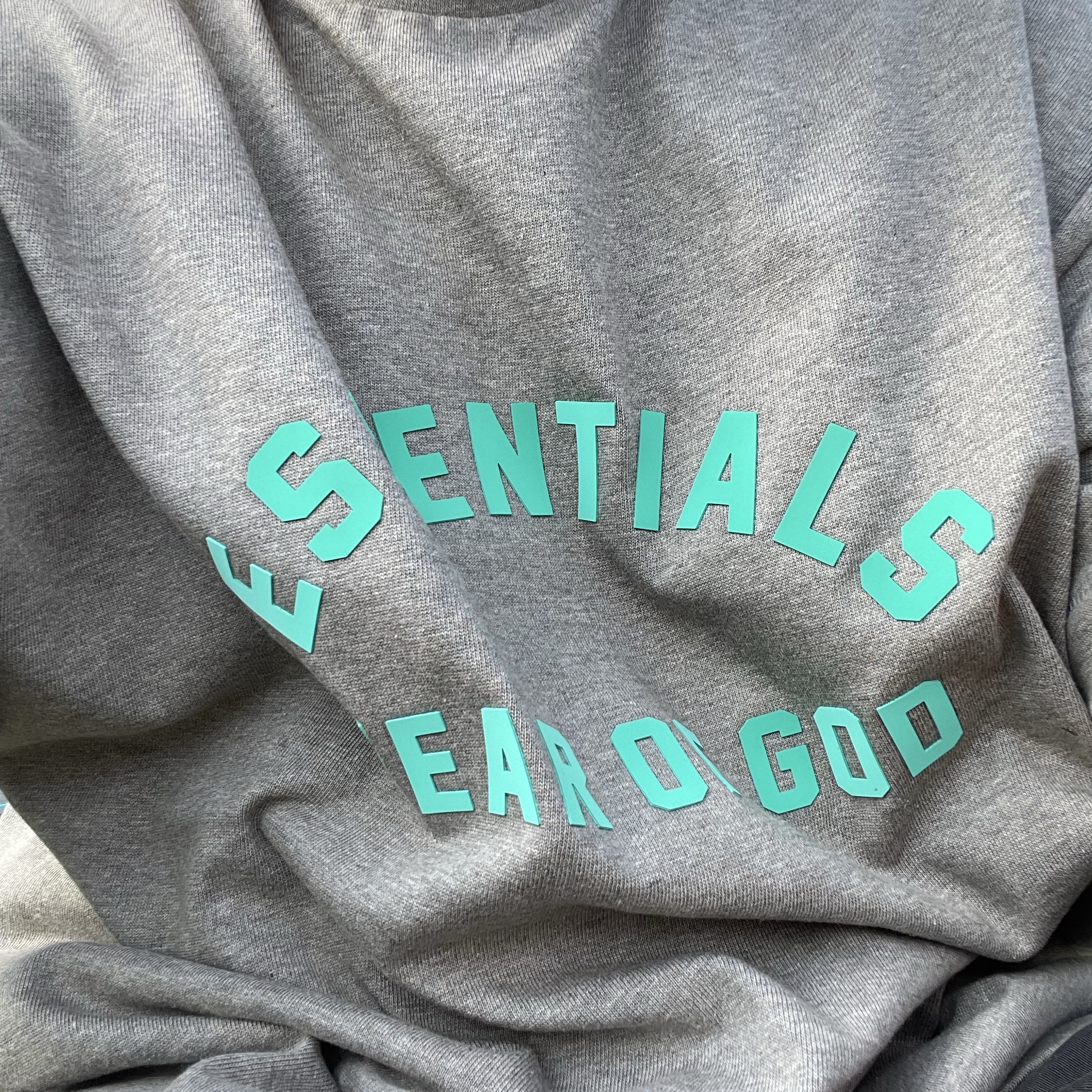 Essentials Heavy Jersey Crewneck T-Shirt Dark Heather Oatmeal - 24SS 착용 스타일