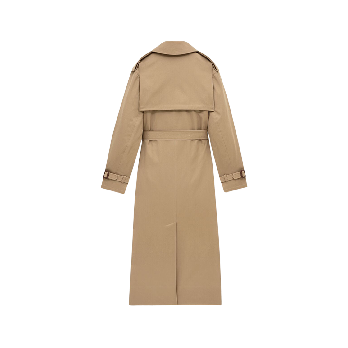 (W) Saint Laurent Trench Coat In Cotton Serge Beige 상세 이미지 4