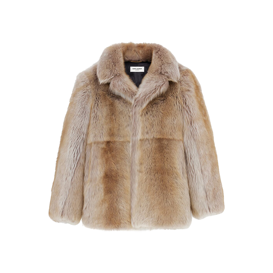 (W) Saint Laurent Coat In Shearling Craie 상세 이미지 1