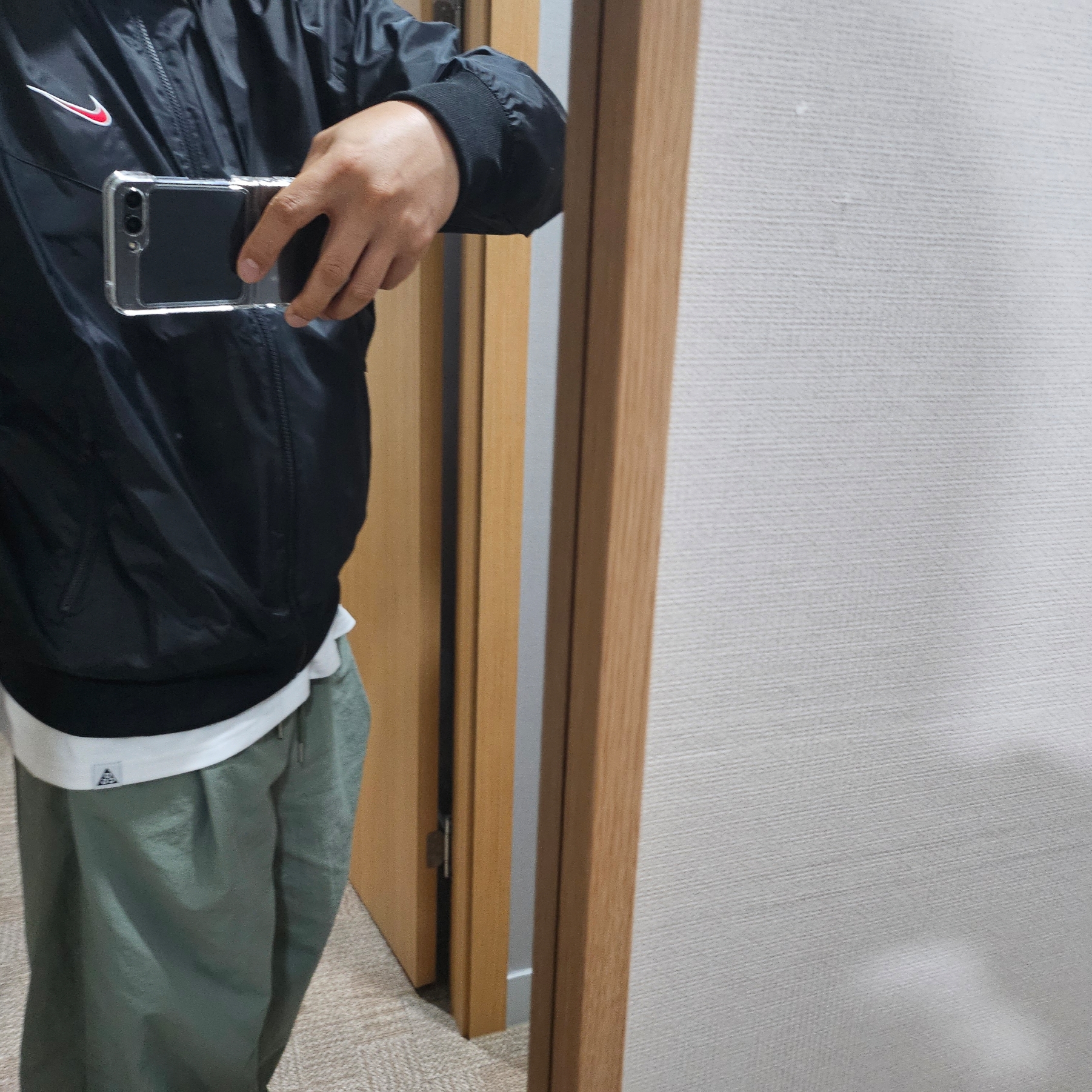 Nike Windrunner Woven Legend Jacket Black - Asia 착용 스타일