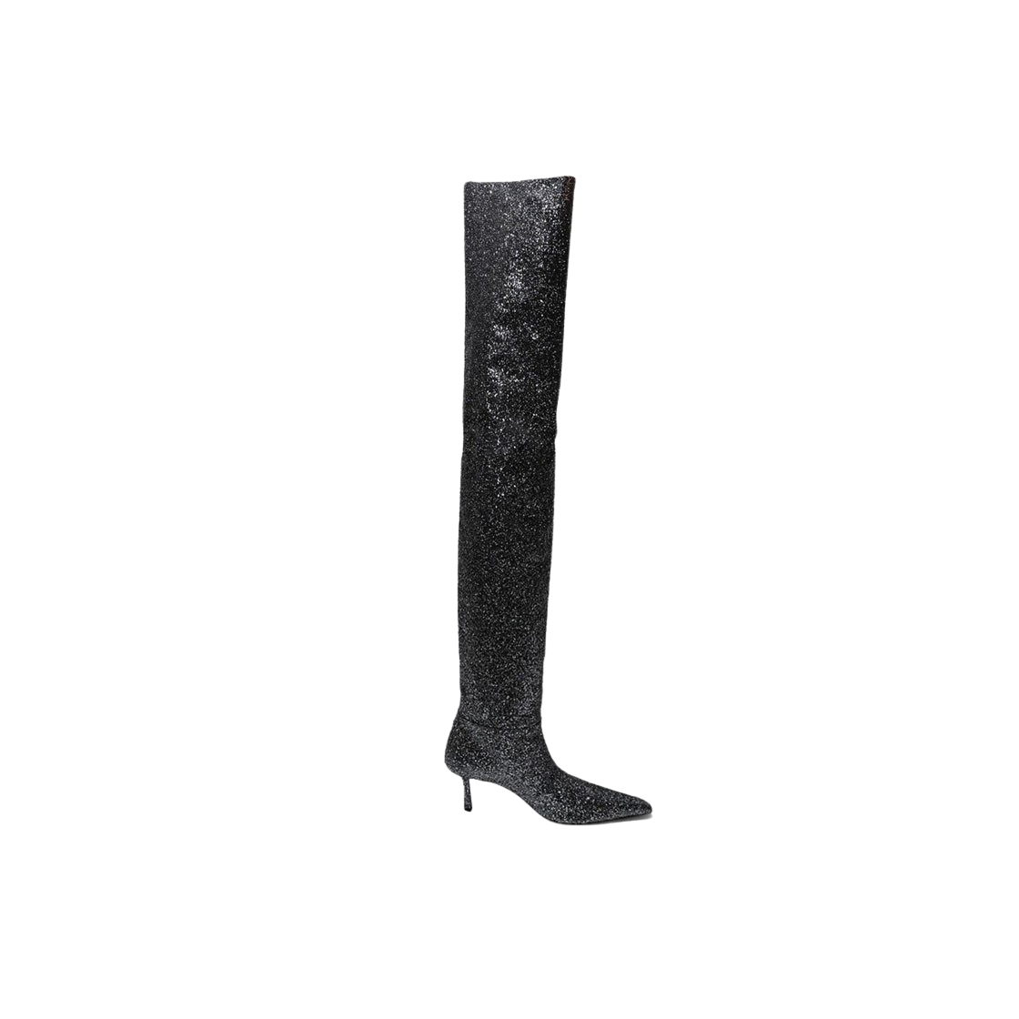 (W) 알렉산더 왕 바이올라 65 니하이 부츠 블랙((W) Alexander Wang Viola 65 Knee High Boots Black)
