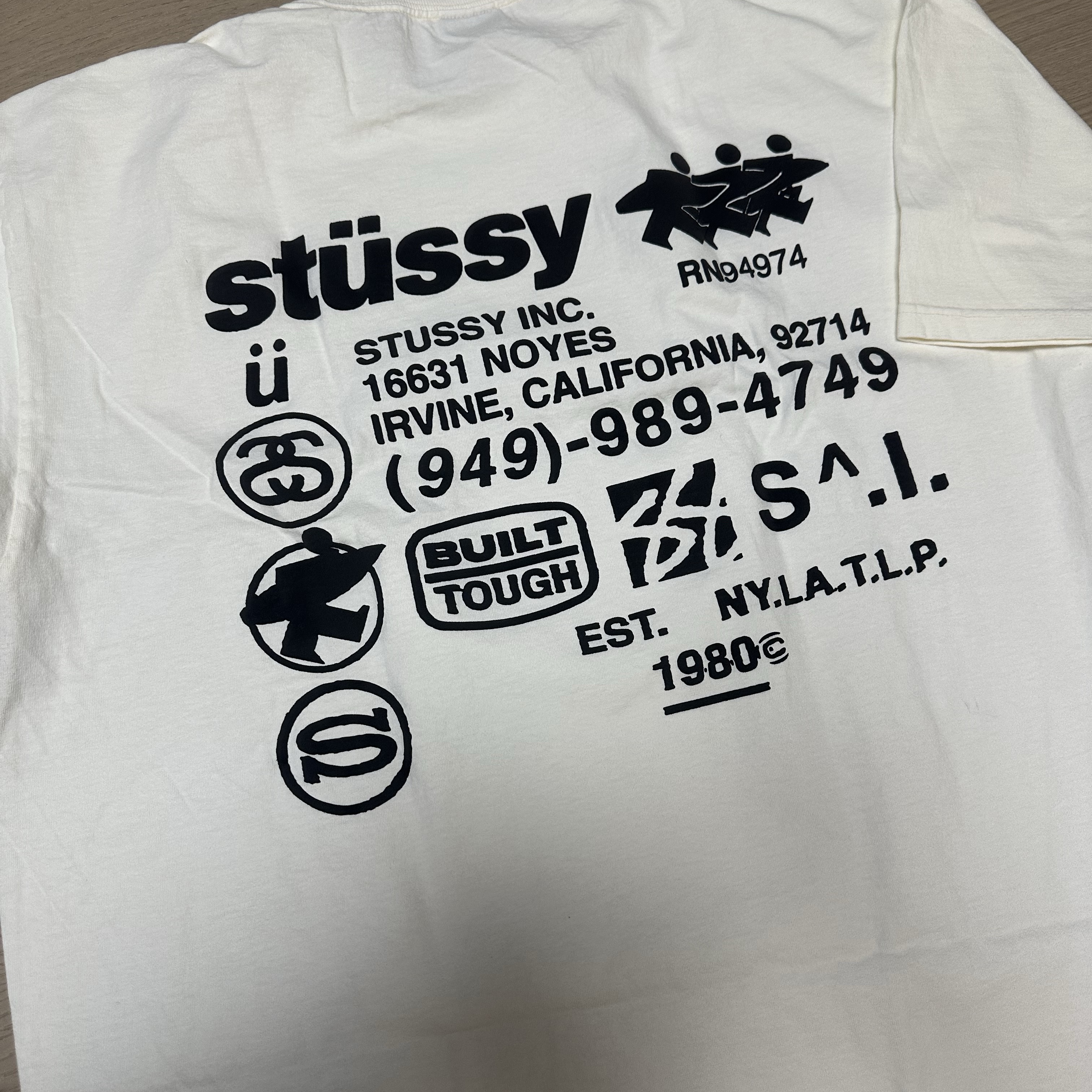 Stussy DNA Pigment Dyed T-Shirt Natural 착용 스타일 - 1