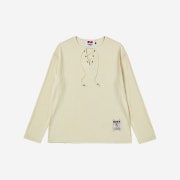 N ARCHIVE New Archive Leather String Knit Long Sleeve Kream