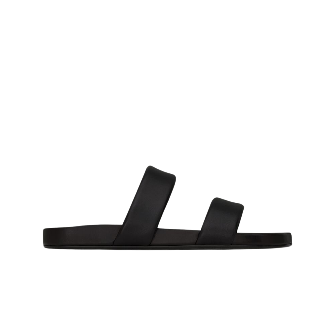 Saint Laurent Nichols Slides In Smooth Leather Black 상세 이미지 1