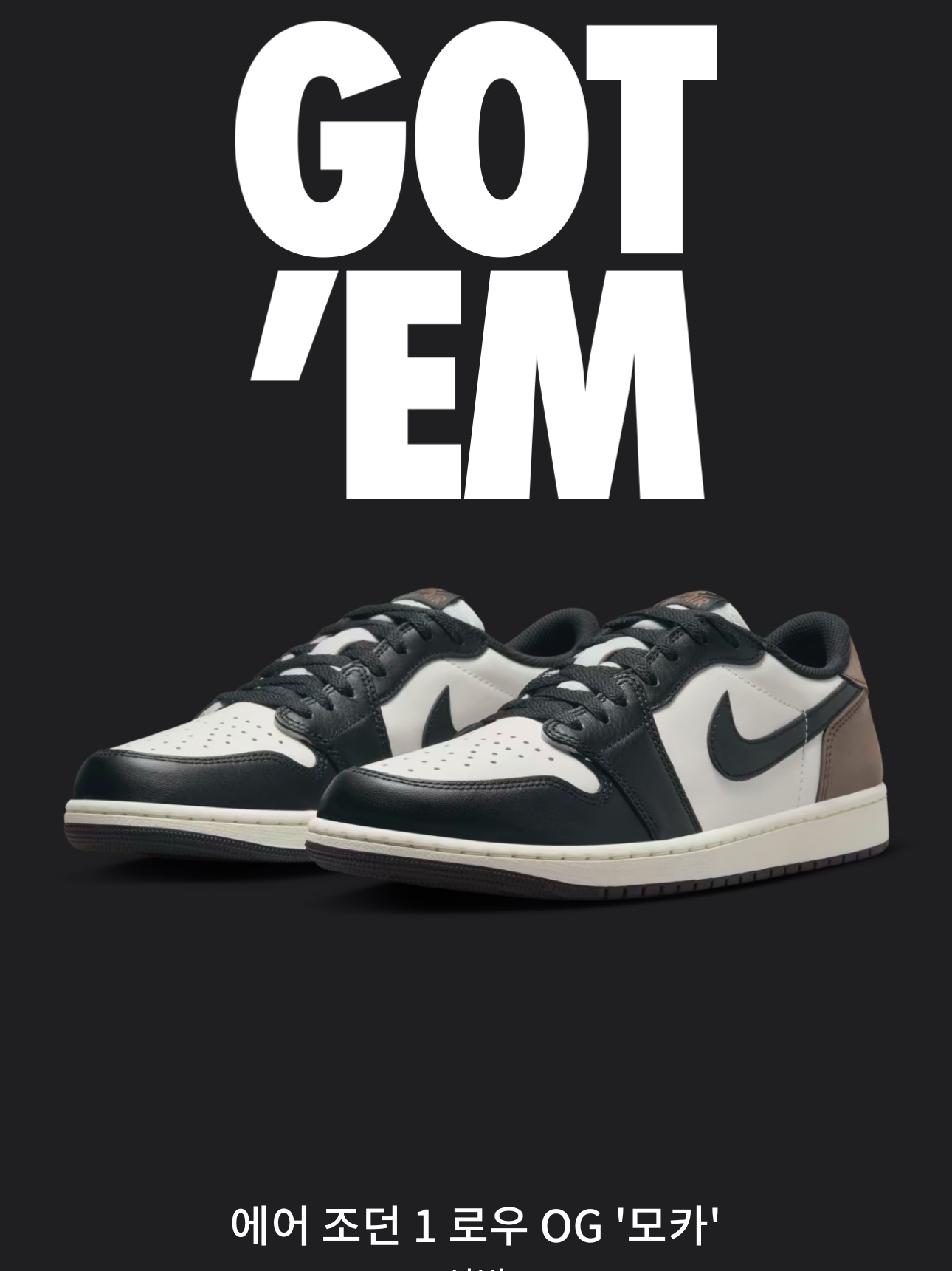 Jordan 1 Retro Low OG Mocha 착용 스타일 - 1