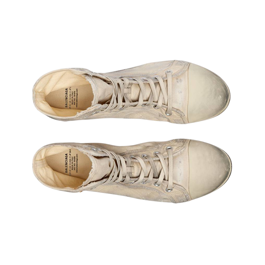 발렌시아가 파리 울트라 플랫 하이 탑 스니커즈 화이트(Balenciaga Paris Ultra Flat High Top Sneaker White) - 3