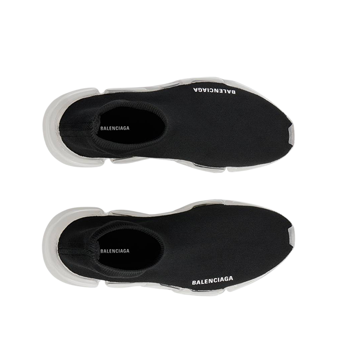 발렌시아가 스피드 2.0 풀 클리어 솔 리사이클 니트 스니커즈 블랙(Balenciaga Speed 2.0 Full Clear Sole Recycled Knit Sneaker Black) - 3