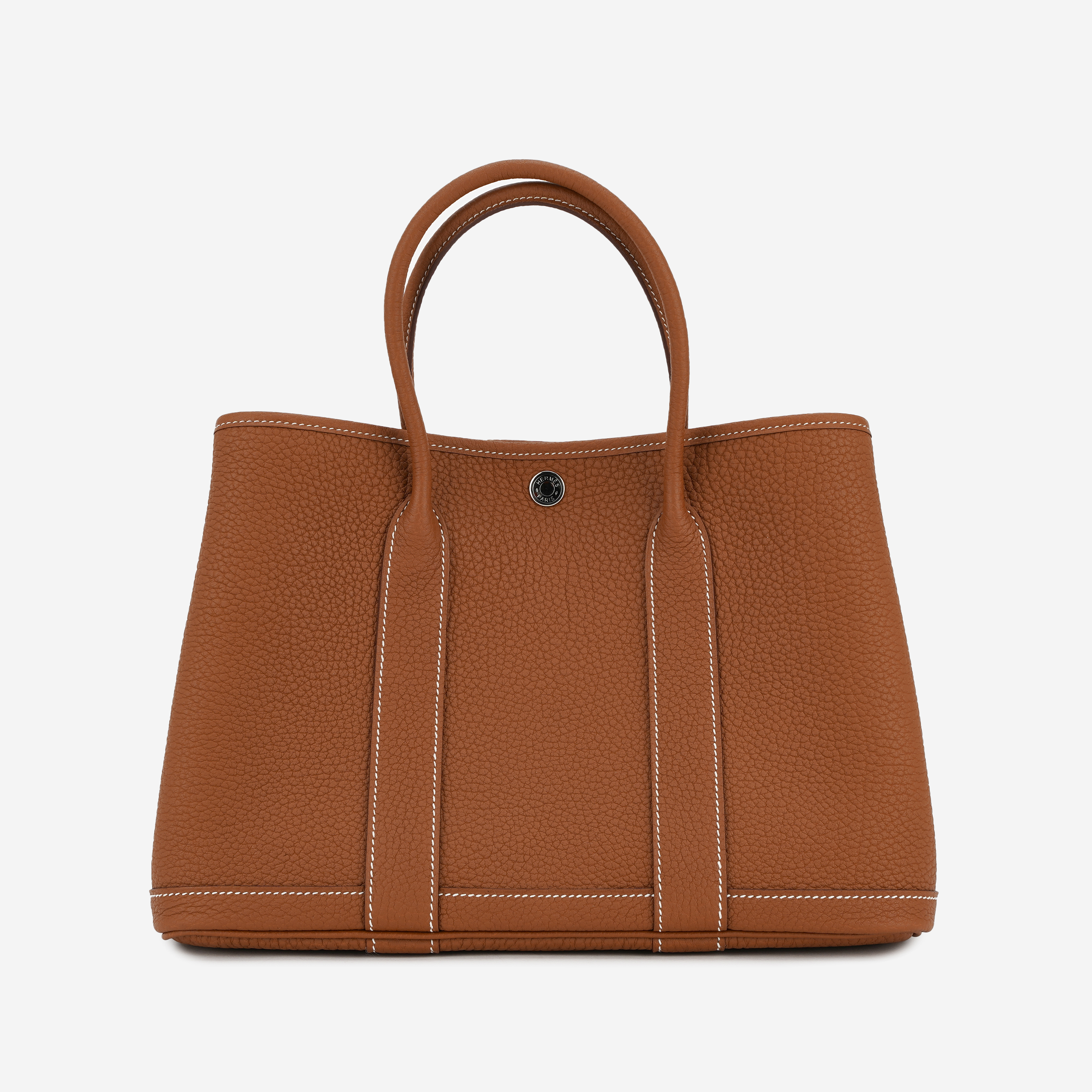 Hermes Garden Party 30 Bag Negonda & Palladium Gold
