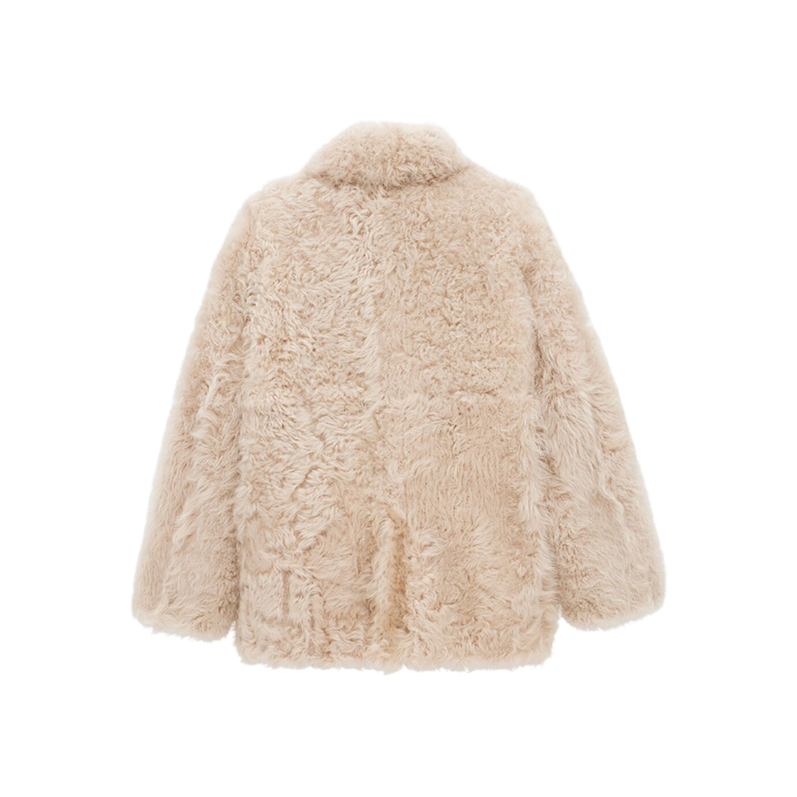 (W) Saint Laurent Coat In Shearling Beige 상세 이미지 2