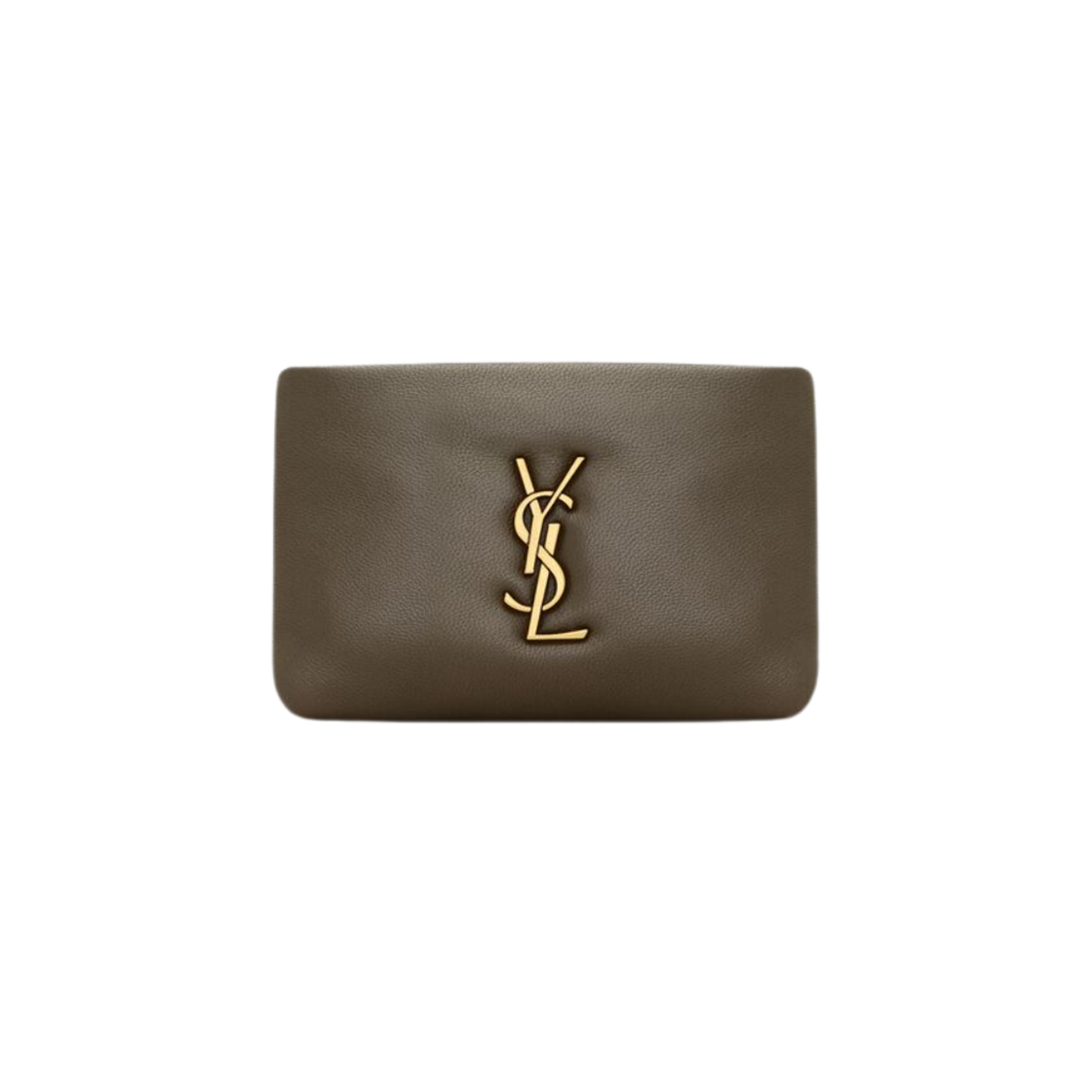 Saint Laurent Calypso Zip Card Case In Lambskin Light Musk 상세 이미지 1