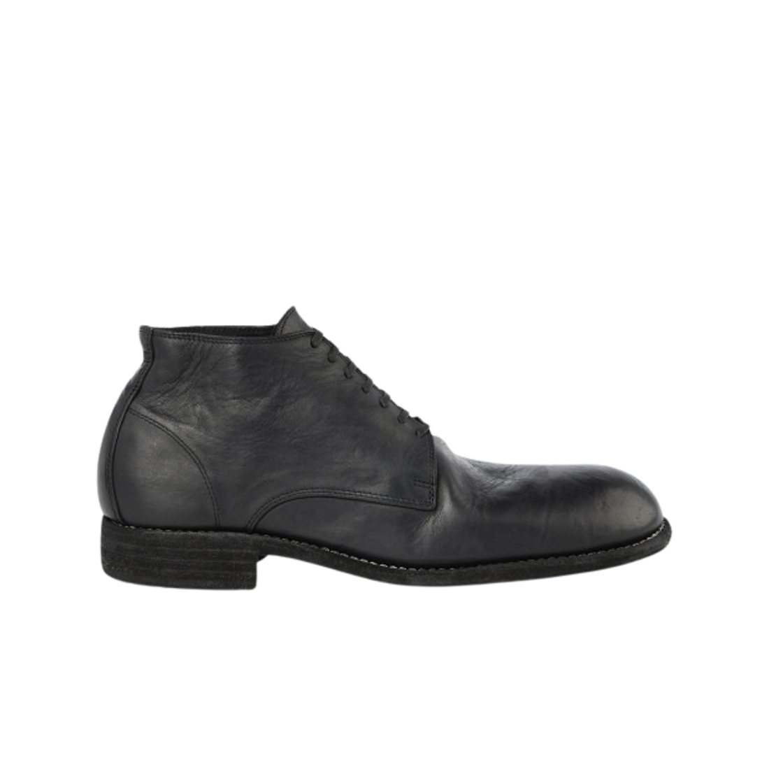 994X Guidi Soft Horse Full Grain Leather Ankle Boots Black