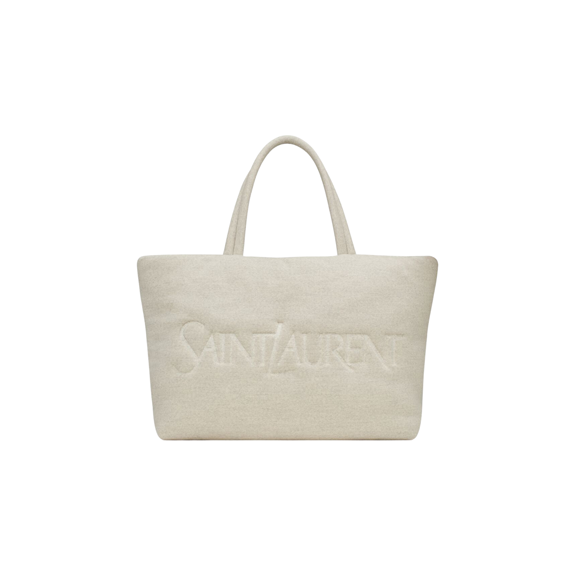 Saint Laurent Saint Laurent Tote Bag In Jersey Beige 상세 이미지 1