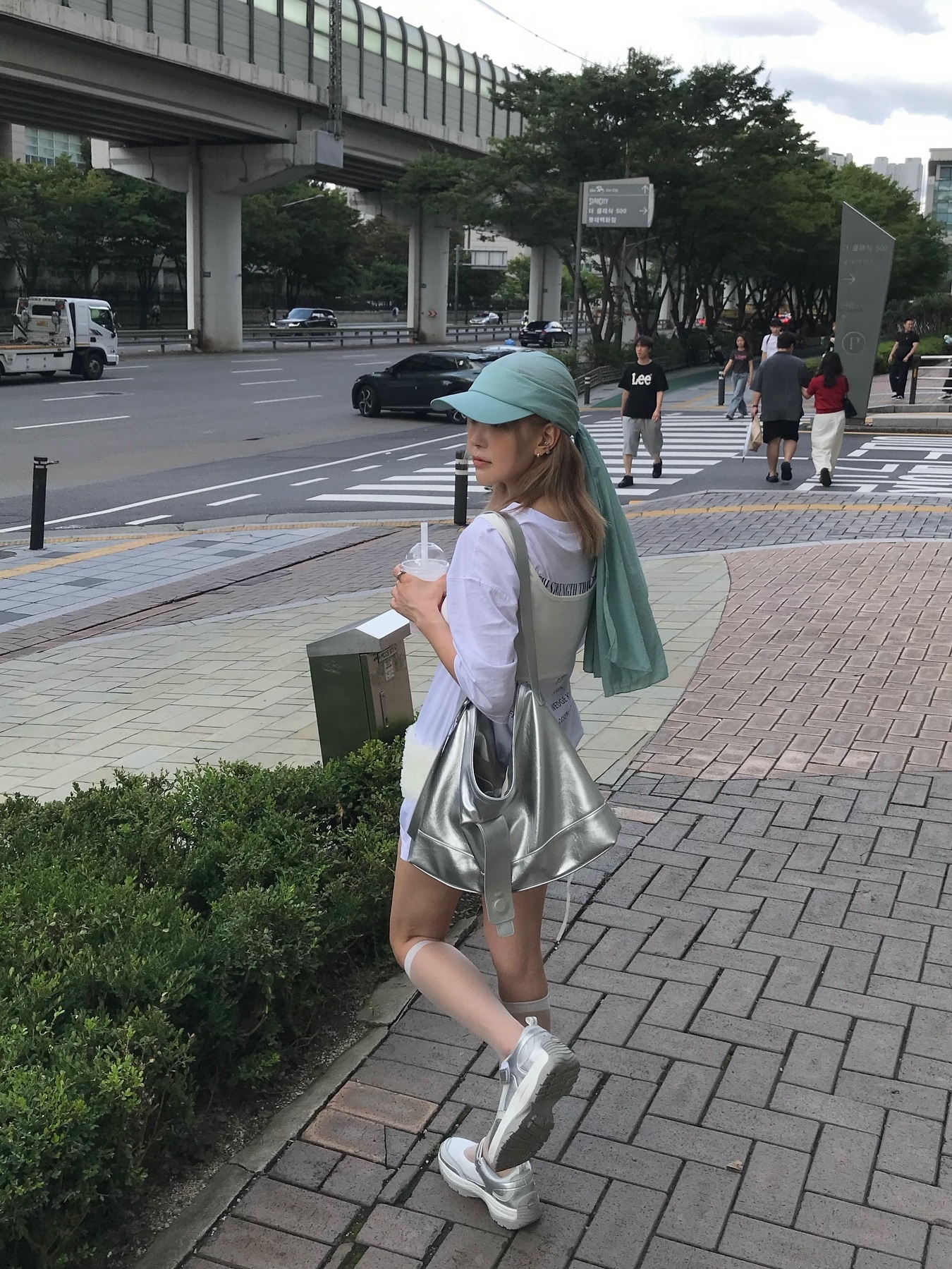 ACOC Sunflower Cap Mint 착용 스타일 - 5