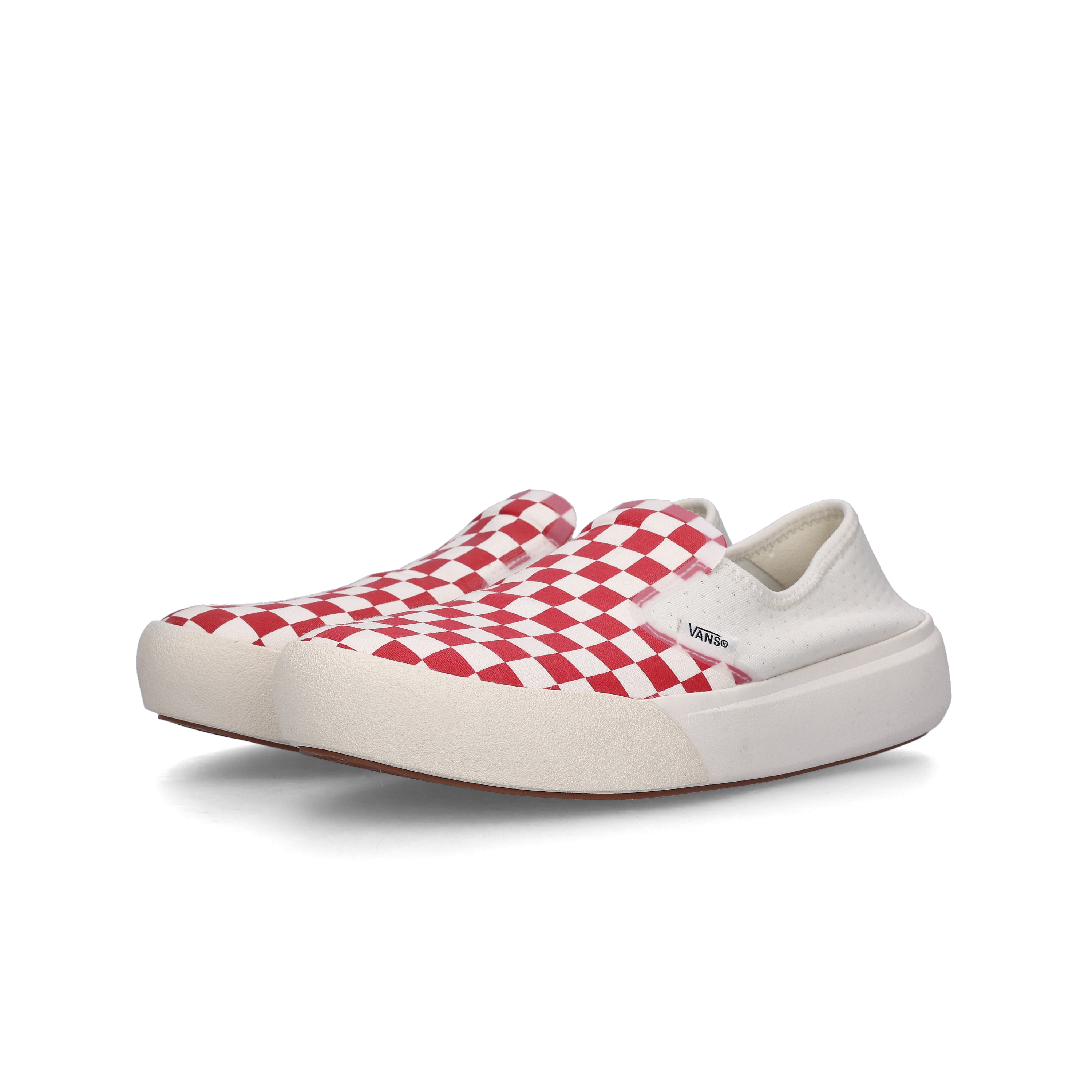 Vans ComfyCush One Checkerboard Racing Red Marshmallow