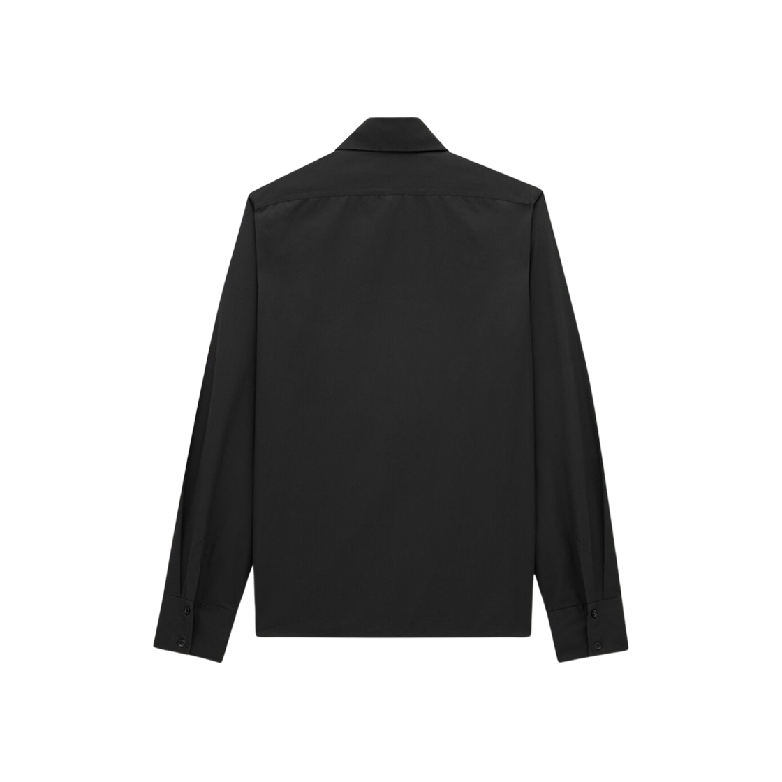 Saint Laurent Cassandre Shirt In Poplin Black 상세 이미지 2