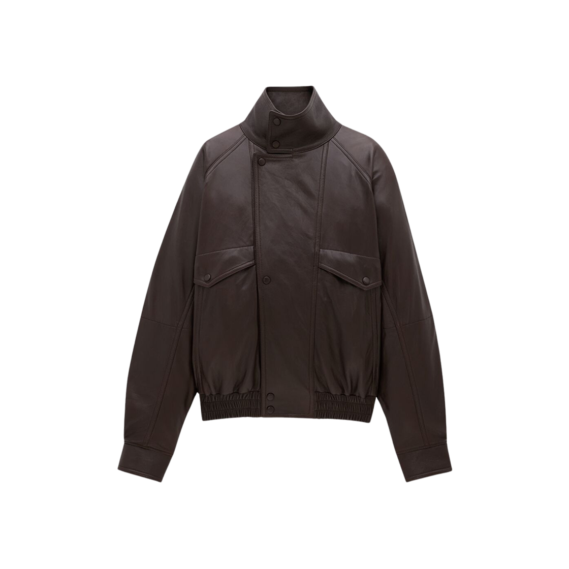 (W) Saint Laurent Bomber Jacket In Lambskin Marron 상세 이미지 2