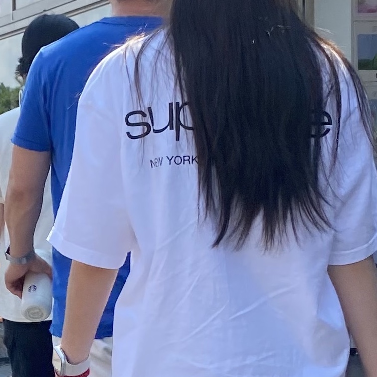Supreme Paris T-Shirt White - 24SS 착용 스타일