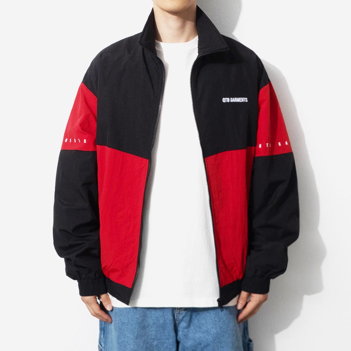 Q4AMJK001BRD QT8 Garments TL Old Track Jacket Black/Red - #3