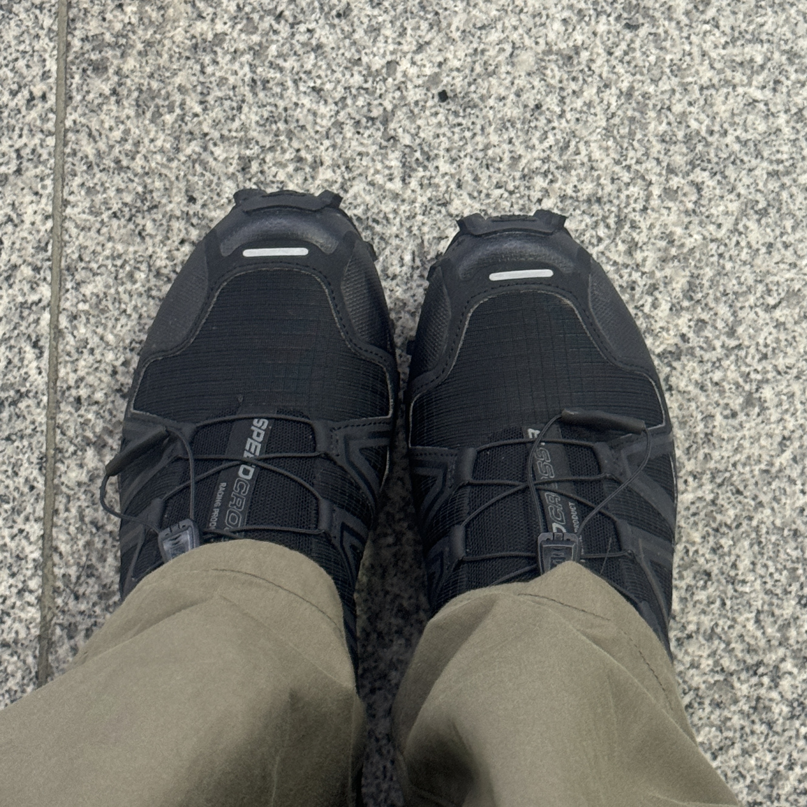 Salomon Speedcross 3 Black Quiet Shade 착용 스타일