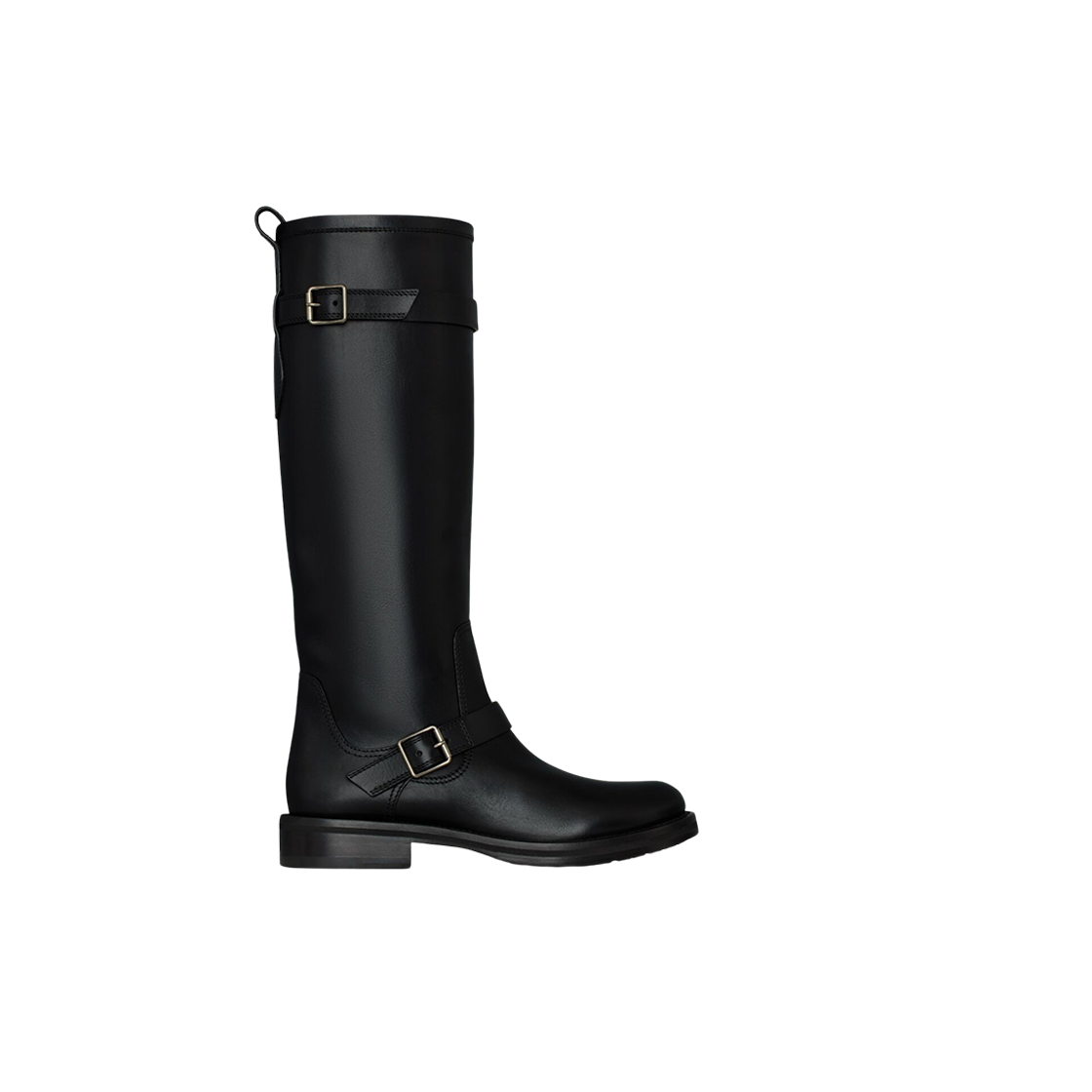 (W) Saint Laurent River Boots In Smooth Leather Black 상세 이미지 1