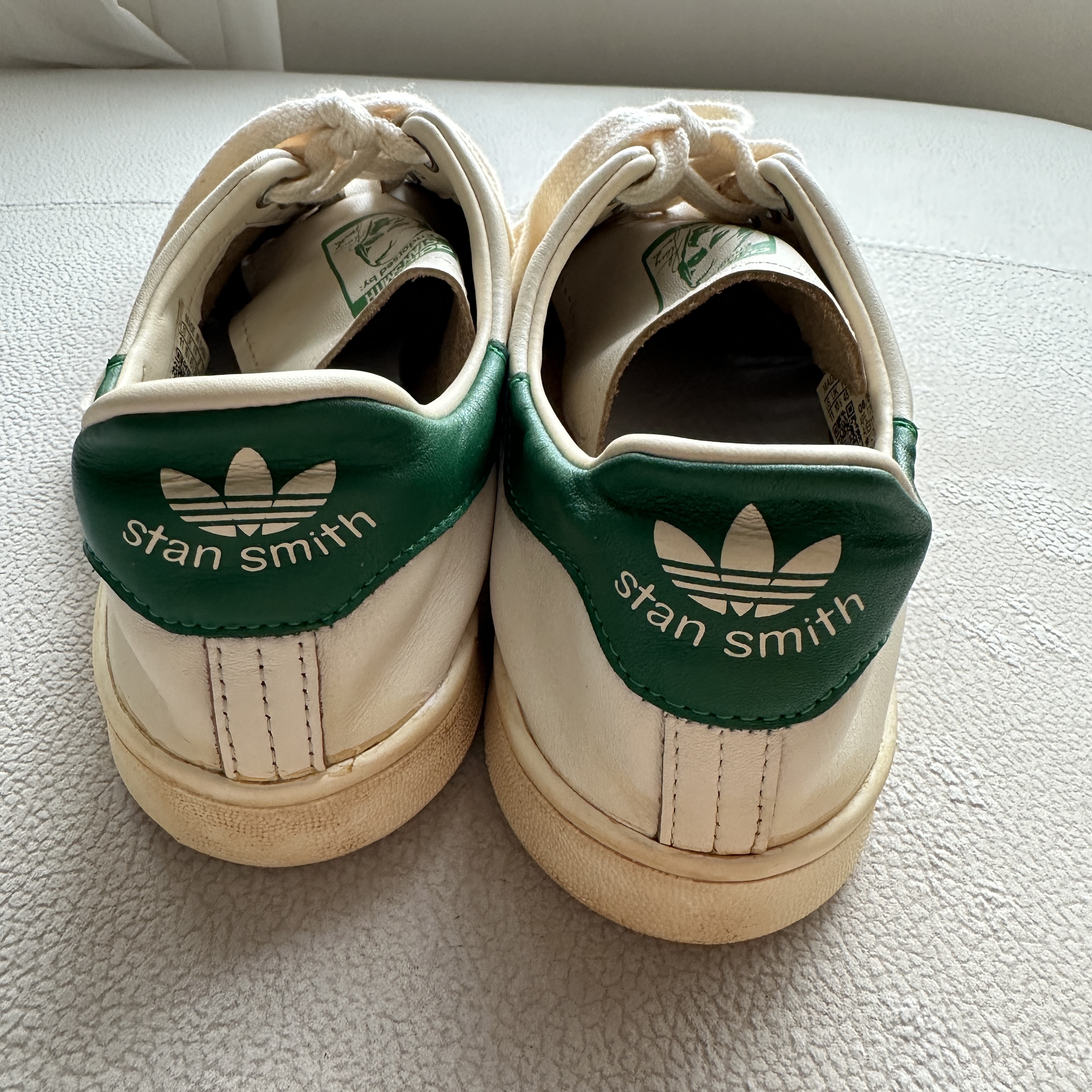 Adidas Stan Smith Decon Cloud White Green 착용 스타일 - 4
