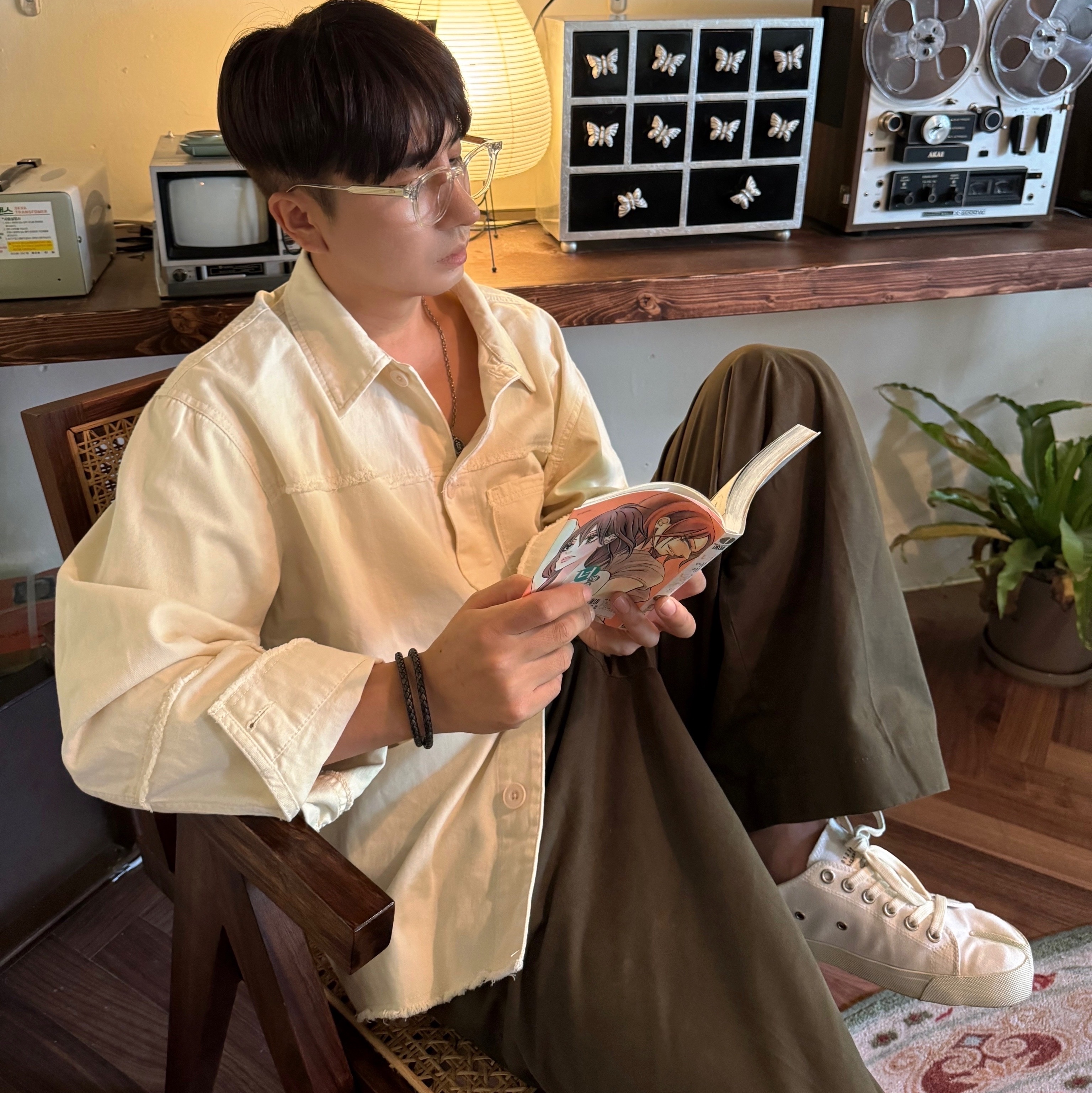 Maison Margiela Tabi Low White 착용 스타일