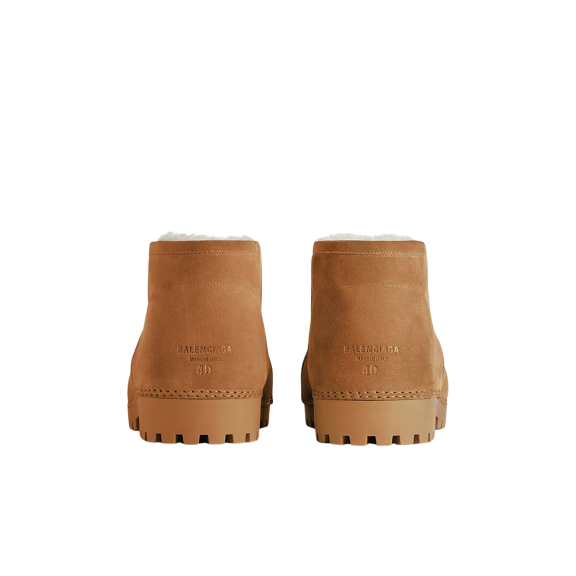 (W) 발렌시아가 알래스카 퍼 부티 브라운((W) Balenciaga Alaska Fur Bootie Brown) - 2