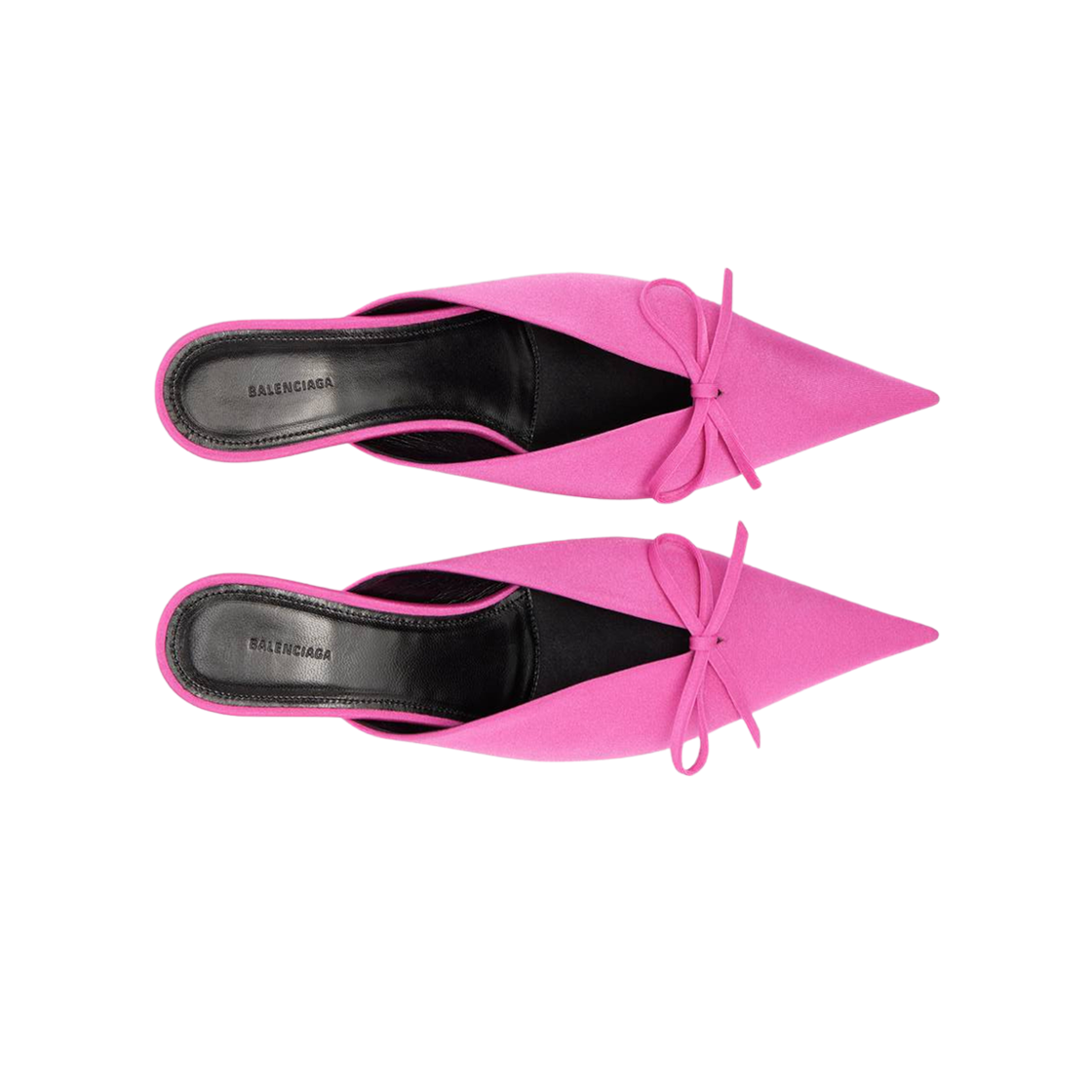 (W) 발렌시아가 나이프 보우 40mm 뮬 핑크((W) Balenciaga Knife Bow 40mm Mule Pink) - 3