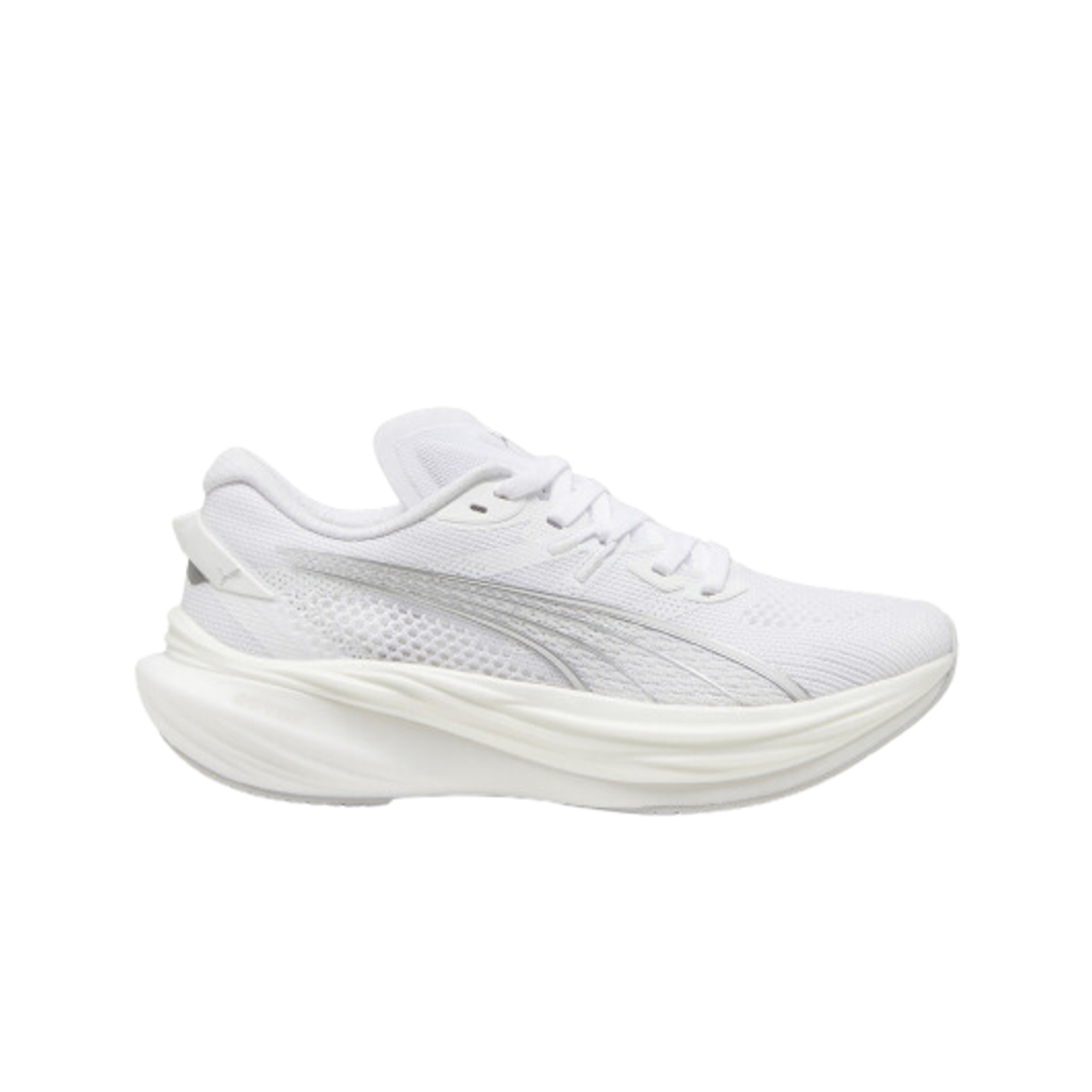 (W) 푸마 디비에이트 나이트로 3 화이트 페더 그레이((W) Puma Deviate Nitro 3 White Feather Gray)