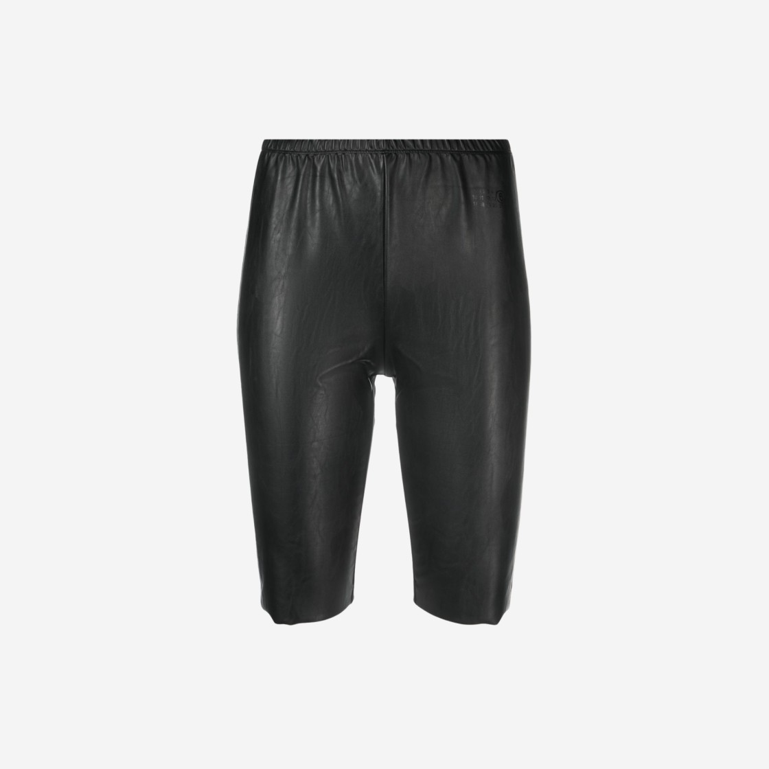 (W) MM6 Maison Margiela Faux Leather Shorts Black 상세 이미지 1