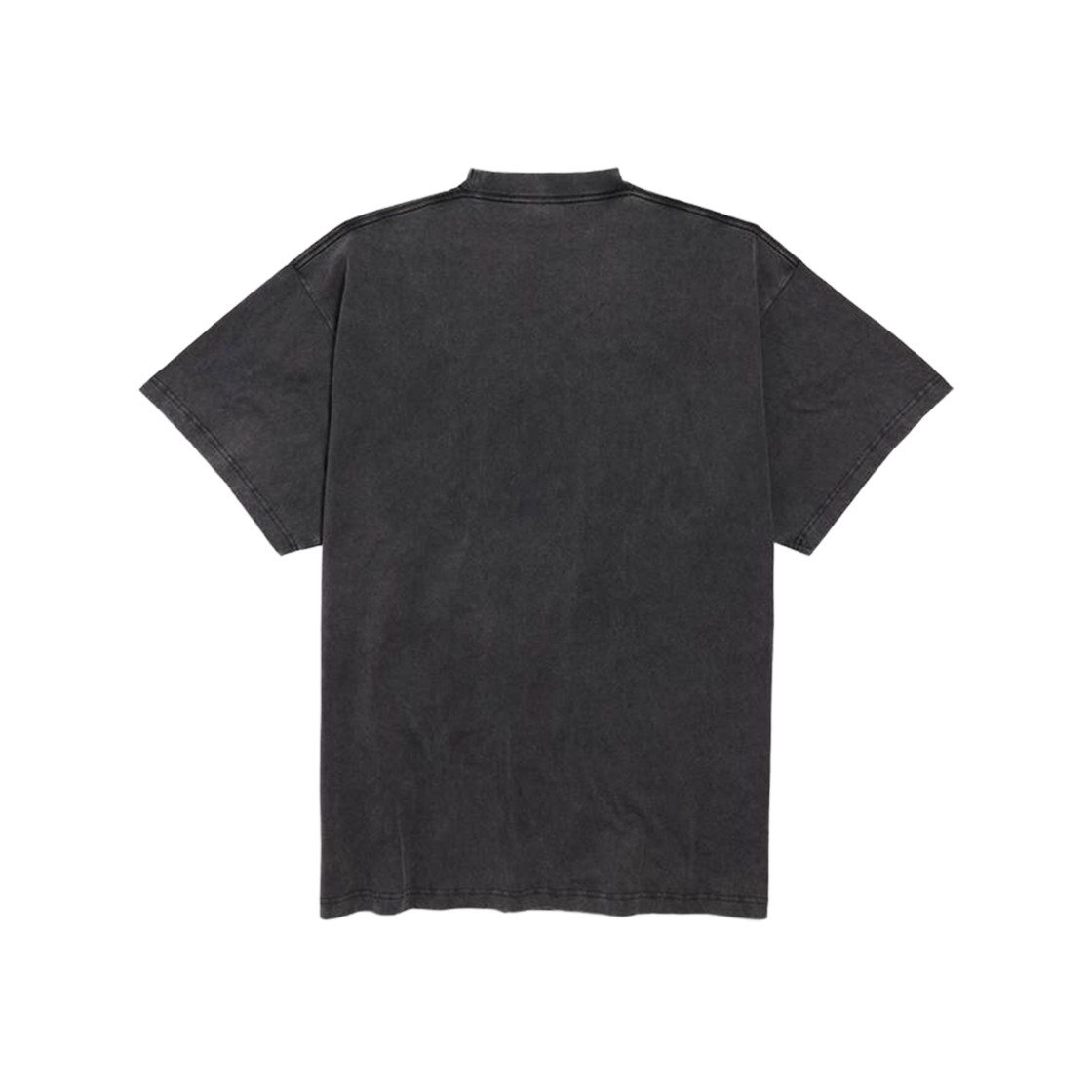 Balenciaga Montaigne T-Shirt Oversized Black Faded 상세 이미지 2