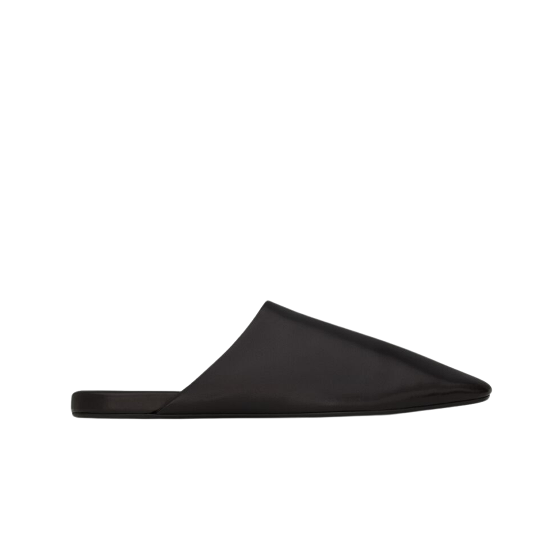 Saint Laurent Plaza Mules In Smooth Leather Black 상세 이미지 1