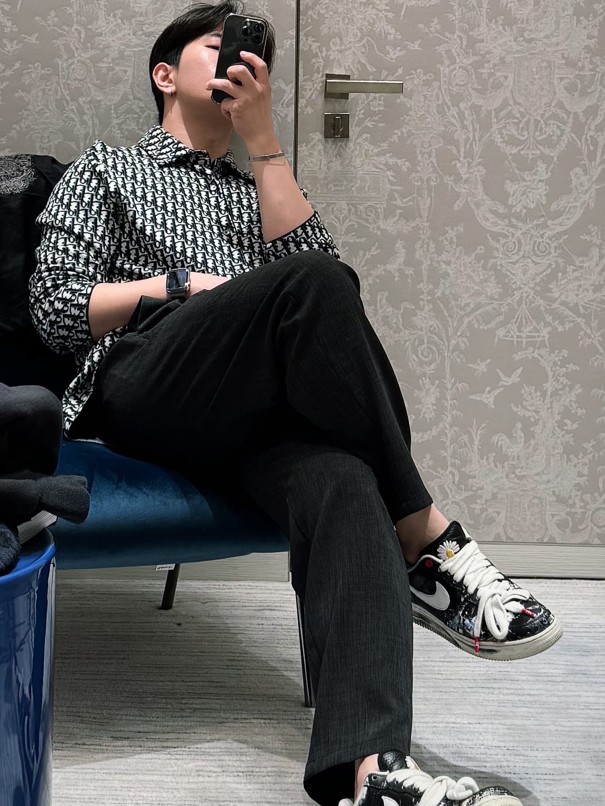 Nike x Peaceminusone Air Force 1 Low Para-Noise 착용 스타일 - 2