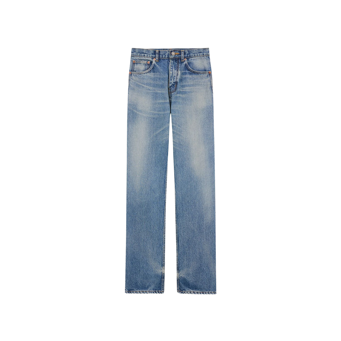 ★ SAINT LAURENT ストレートジーンズ ベンジャミンブルーデニム ローライズジーンズ（ブルービートデニム） | Saint Laurent