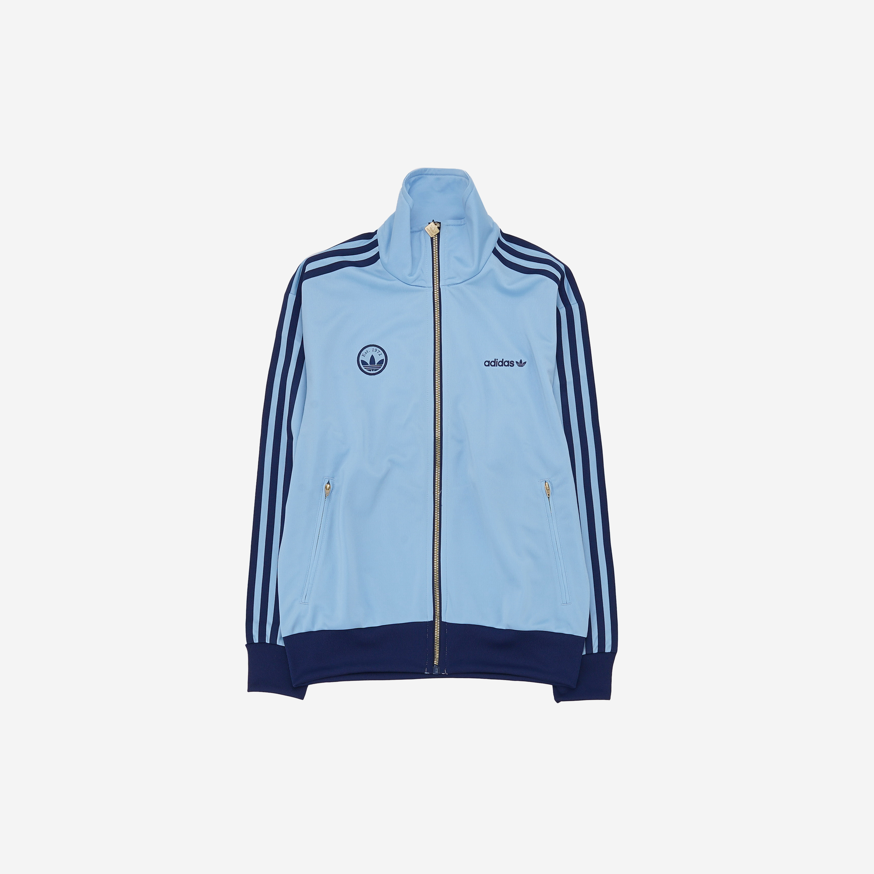 (W) Adidas Firebird Badge Track Top Clear Sky - KR Sizing