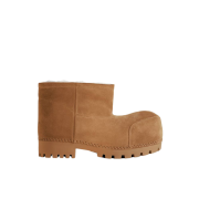 (W) Balenciaga Alaska Fur Bootie Brown