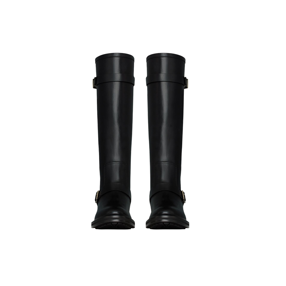 (W) Saint Laurent River Boots In Smooth Leather Black 상세 이미지 2