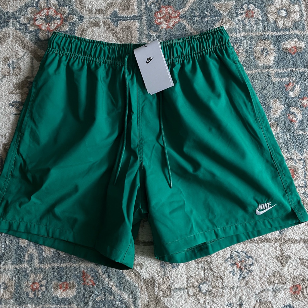 Nike Club Woven Flow Shorts Malachite White - Asia 착용 스타일 - 1