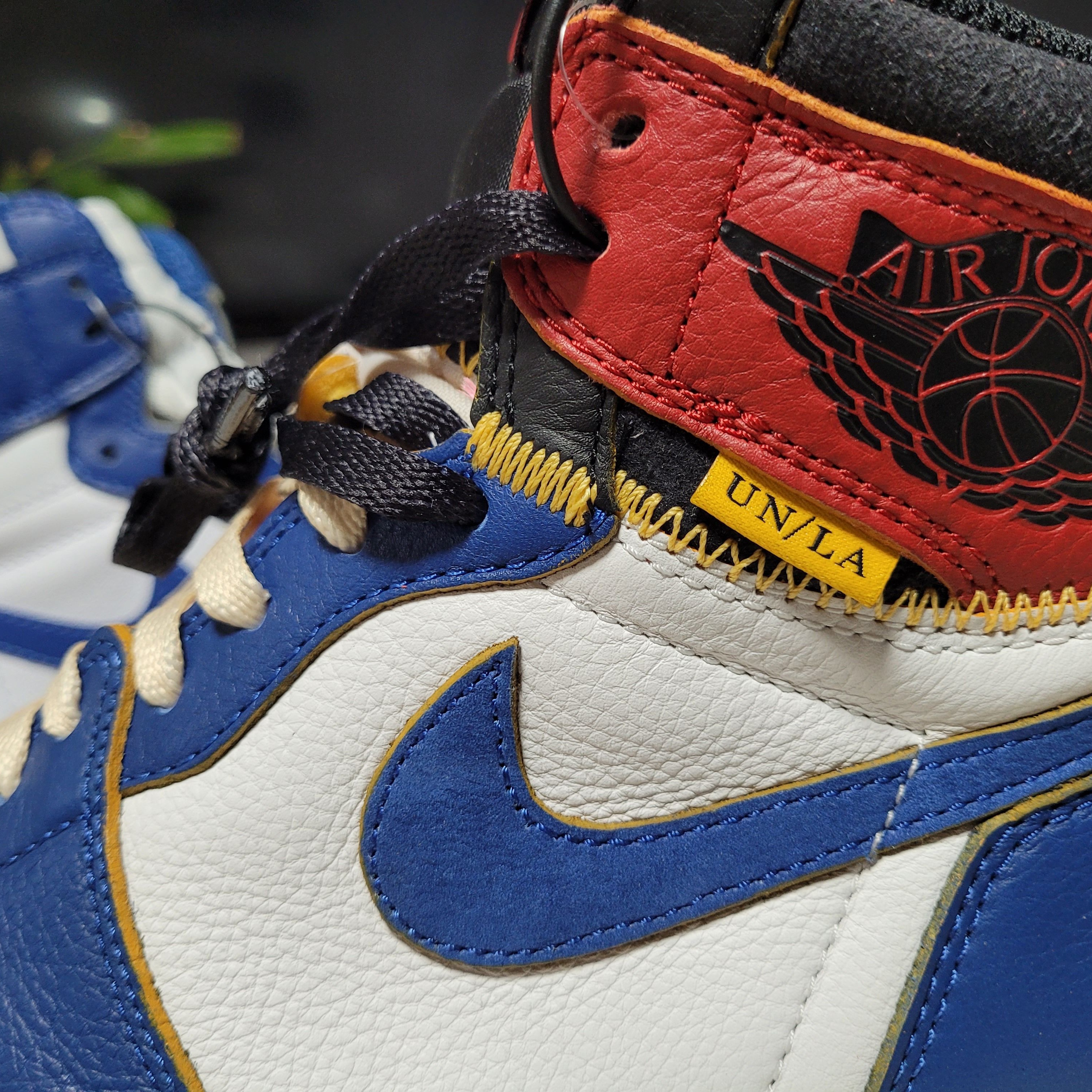Jordan 1 x Union Retro High Blue Toe 착용 스타일 - 5