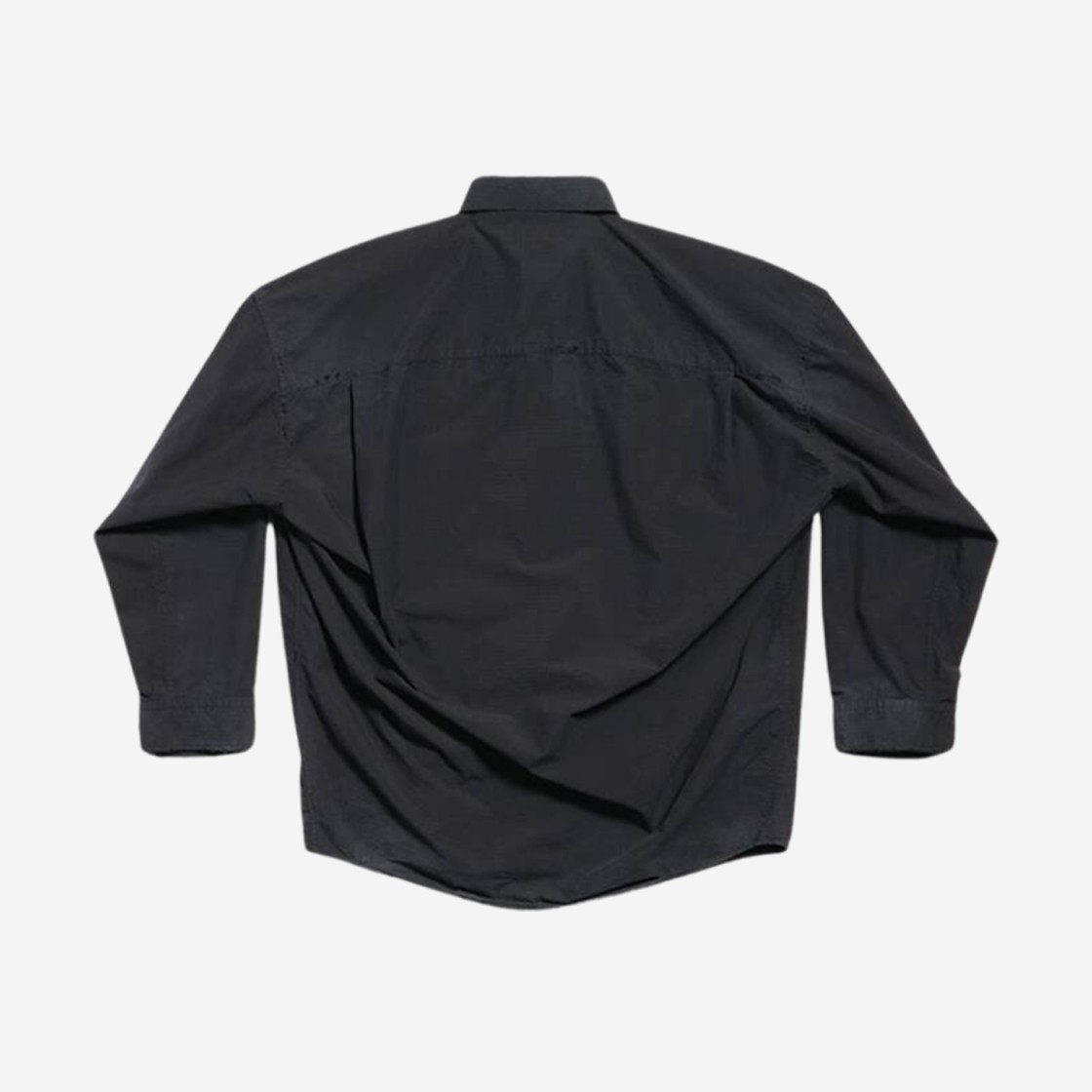 Balenciaga Cocoon Shirt Large Fit Black 상세 이미지 2