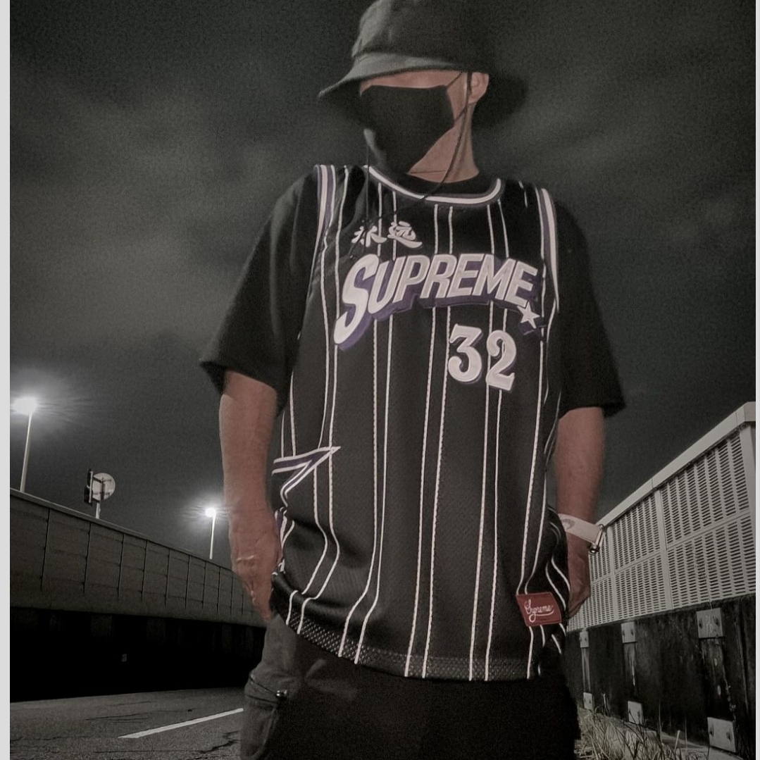 Supreme Star Basketball Jersey Black - 24SS 착용 스타일 - 2