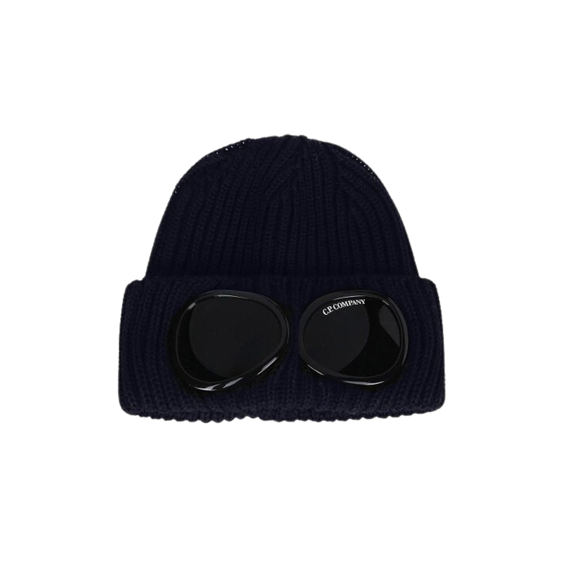 C.P. Company Extra Fine Merino Wool Goggle Beanie Blue - 24FW 상세 이미지 1