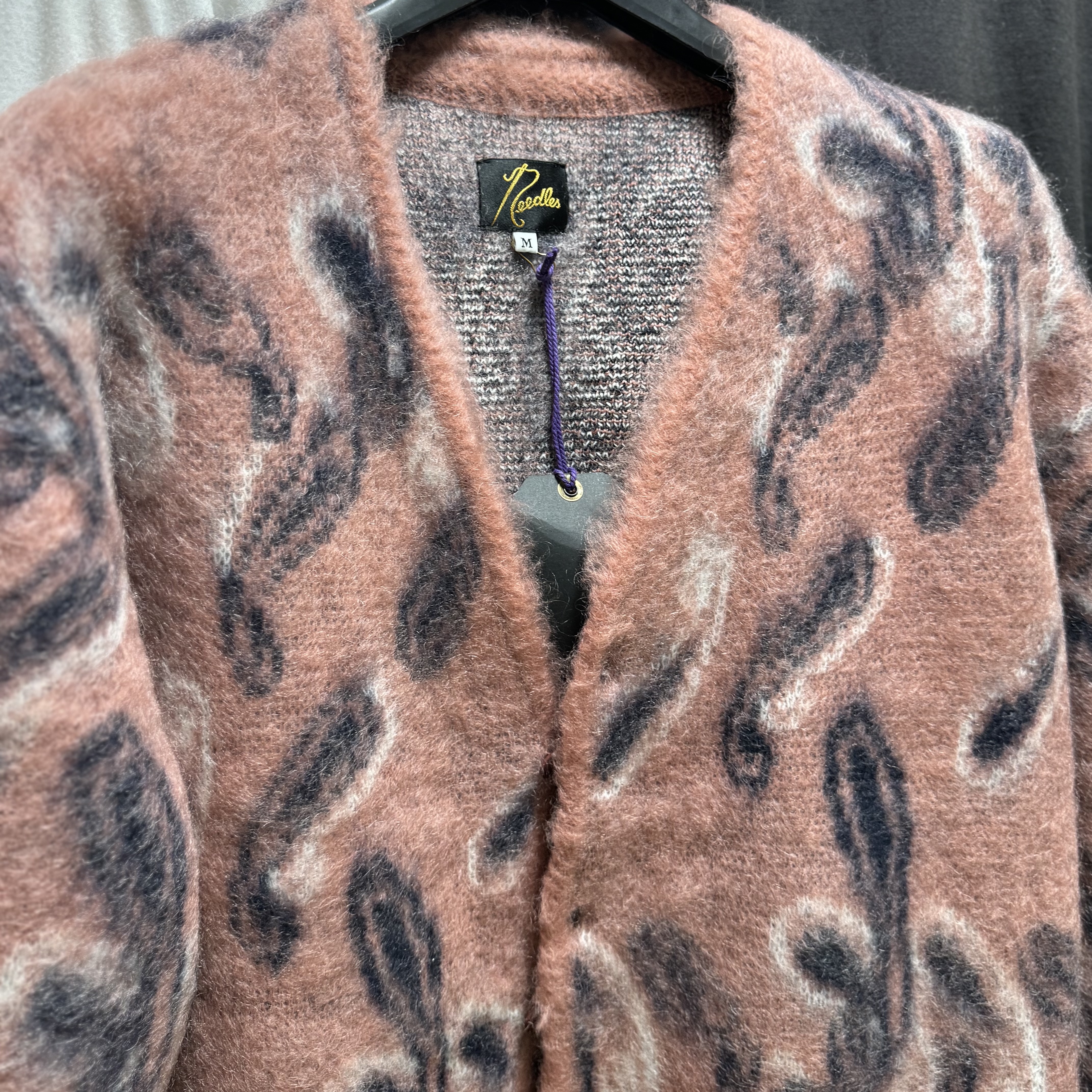 Needles Mohair Cardigan Paisley 착용 스타일
