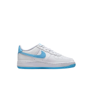 (GS) Nike Air Force 1 White Aquarius Blue